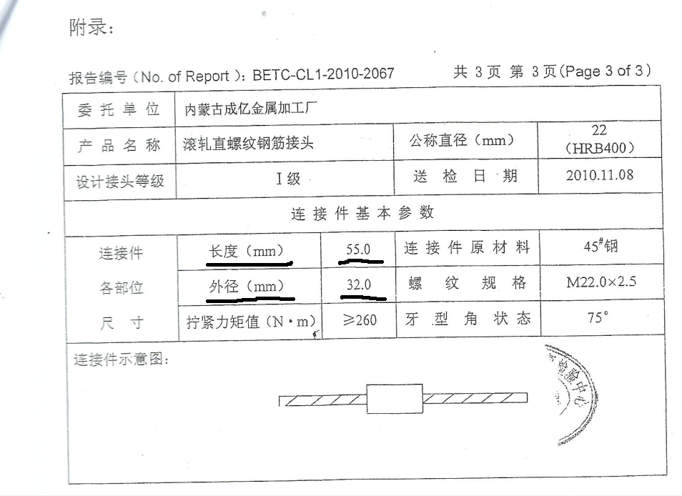 电动套丝机与桥架的检测报告