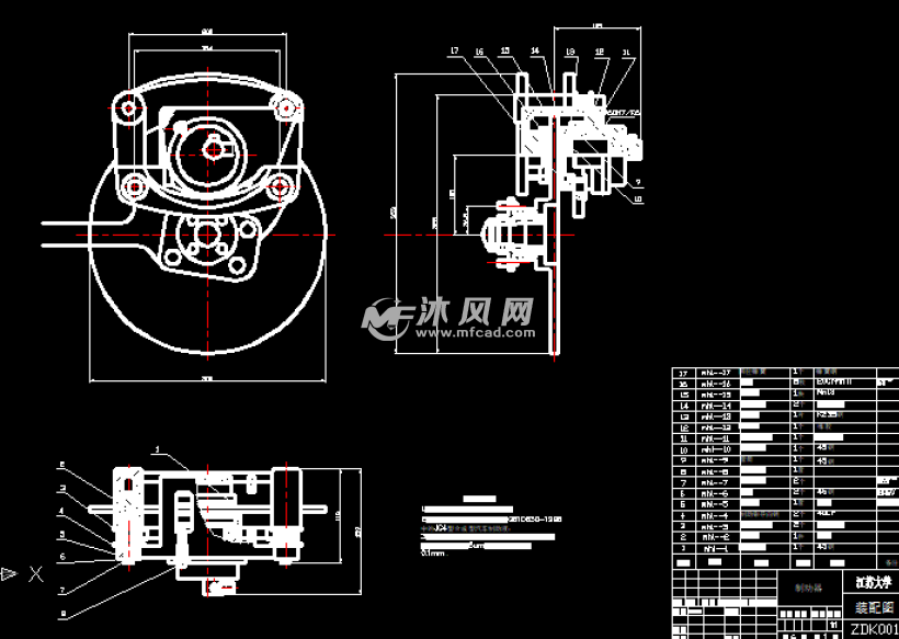 监视器与制动器总成的现场装配图