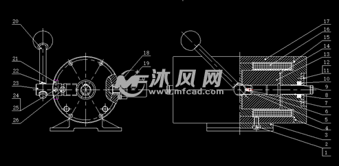 电位器与制动器总成的现场装配图