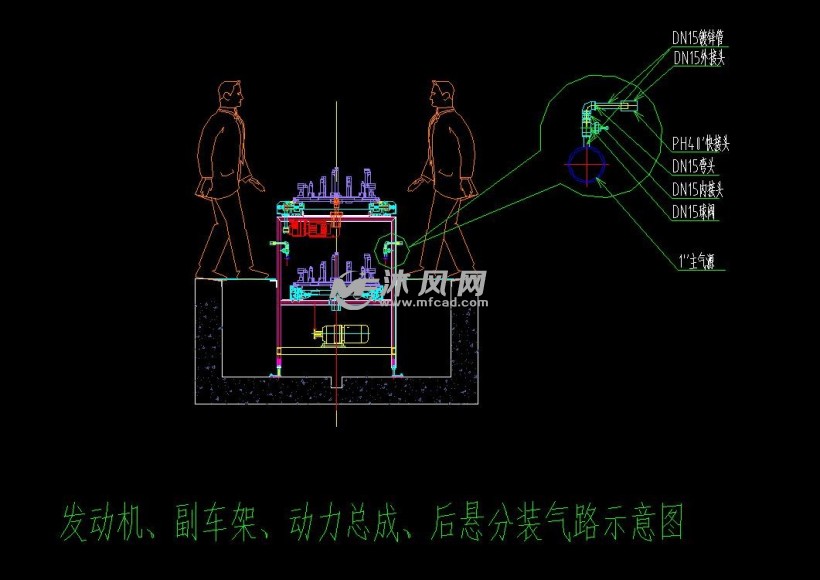 其它气体分析仪与制动器总成的现场装配图