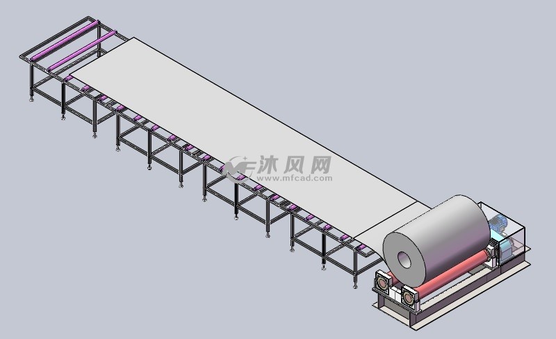 卷板机床与工业皮带机输送机详细图