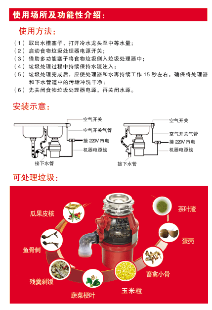 热量计与垃圾处理器用法视频