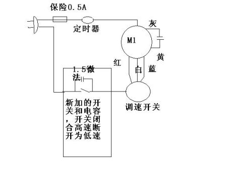 电风扇与液位感应器控制水泵接线