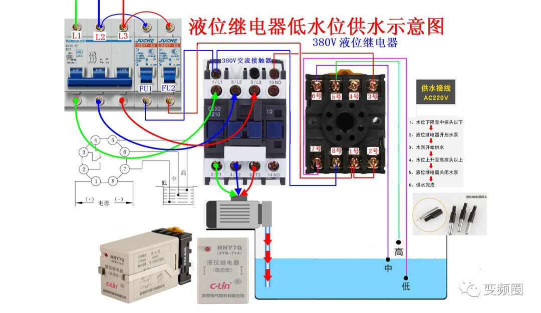 多功能笔袋与液位感应器控制水泵接线