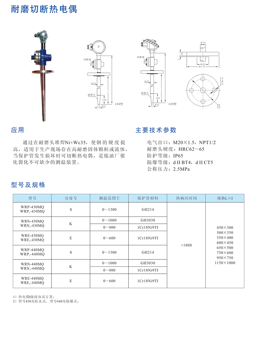 电阻测量仪表与换热器螺栓尺寸