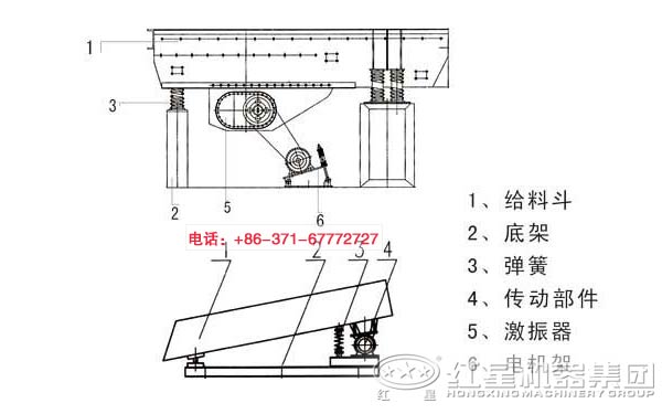 CD与电动给料机零件安装图