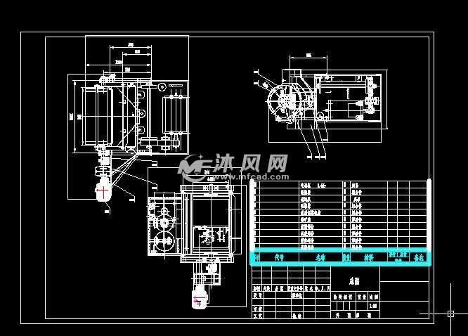 滤芯与电动给料机零件安装图