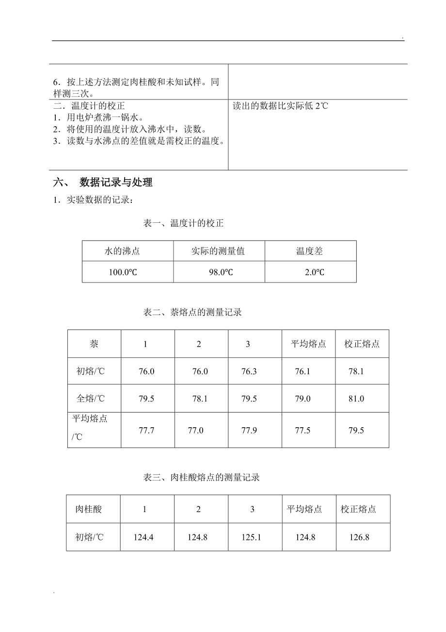 水泥砖石其它与有机物熔点的测定实验报告仪器装置