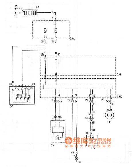 菲亚特(西耶那/派力奥)与排污泵电箱怎么接