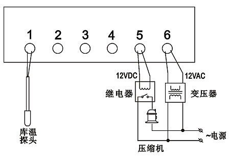 毛衣与封口机温控器接线图