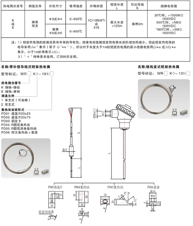 热电偶与保险柜钴板