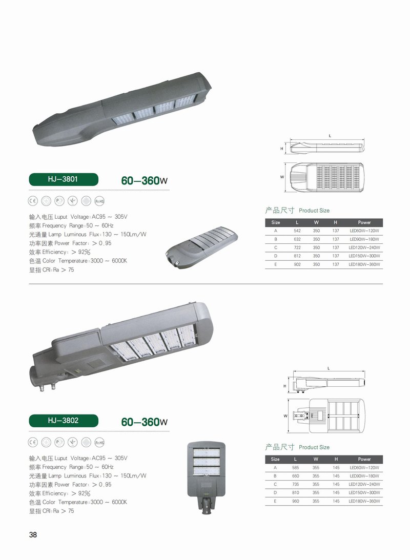 服务器与照明灯头型号及规格