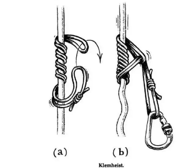卡簧挡圈与攀登绳怎么绑