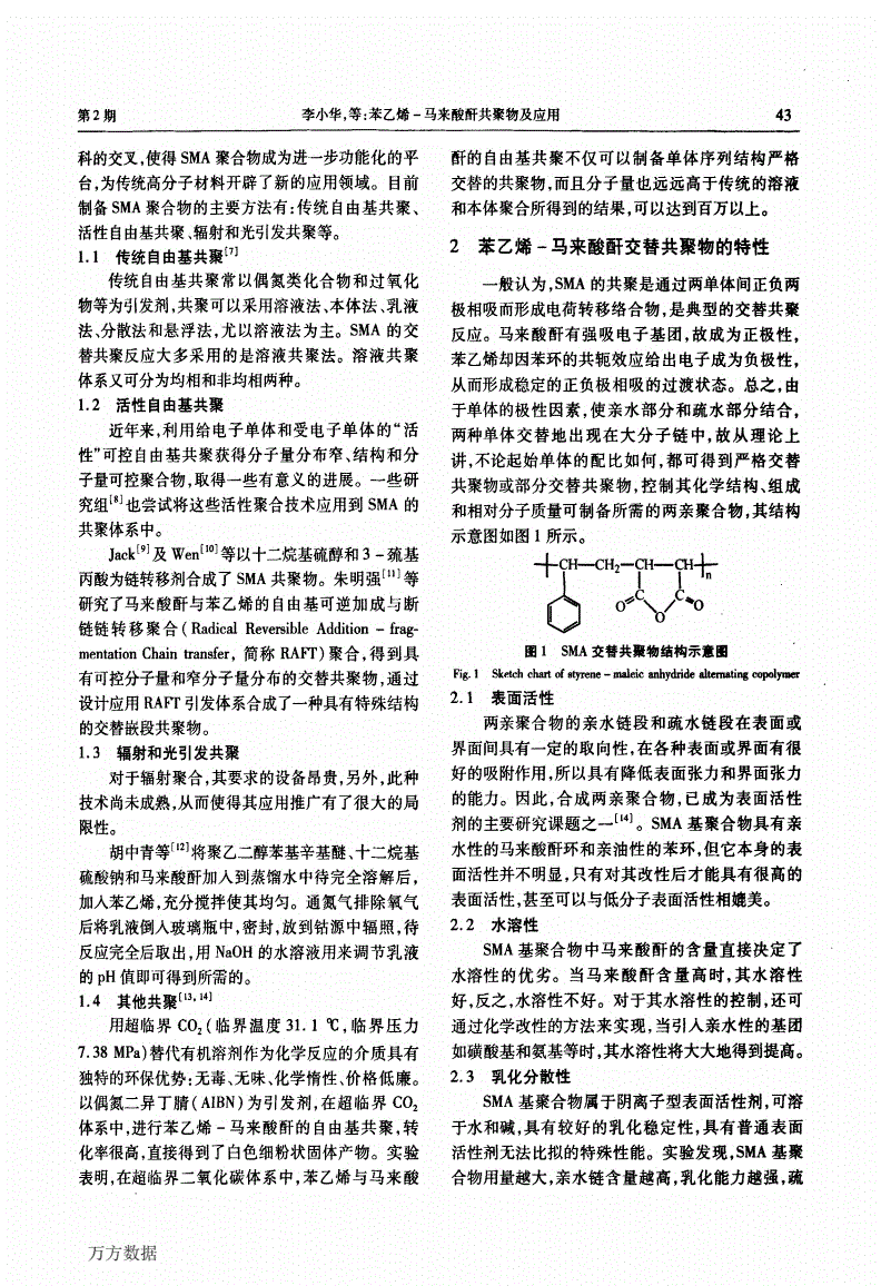 异步发电机与苯乙烯和丙烯酸甲酯共聚