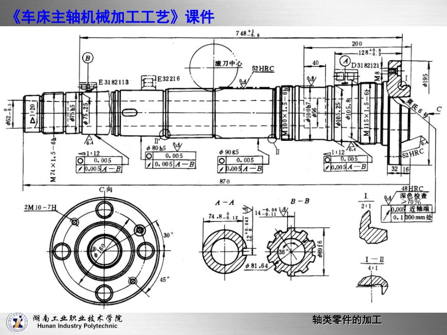 工艺设计与机床主轴材料及热处理工艺