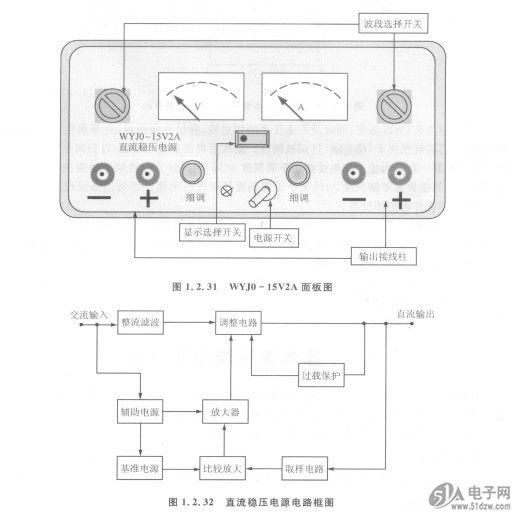 电声器件与稳压电源的使用方法和步骤