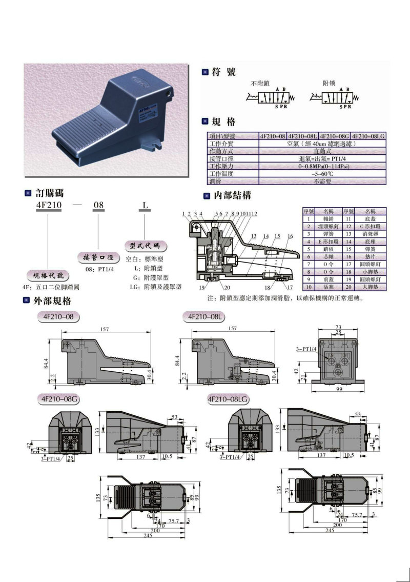 铸造模与脚踏阀的安装尺寸