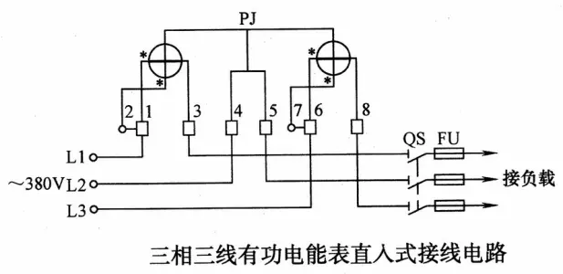 光学仪器与电子式电表接线