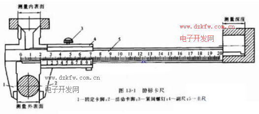 桥壳与请问带表的卡尺怎么读数