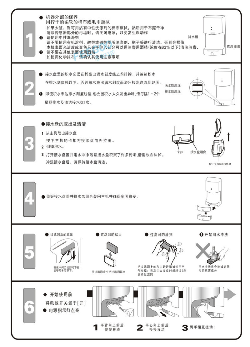 碎纸机与玻璃与干发器的使用方法图解大全