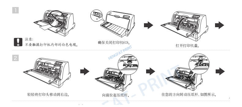 展示柜与换色带芯视频针式打印机