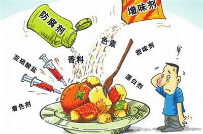 横向件与食品添加剂以外的化学物质