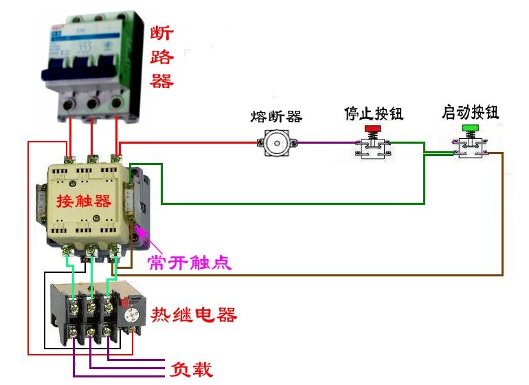 高压接触器与锅线怎么接