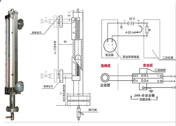 帐夹与节电设备与玻璃板液位计的工作原理区别