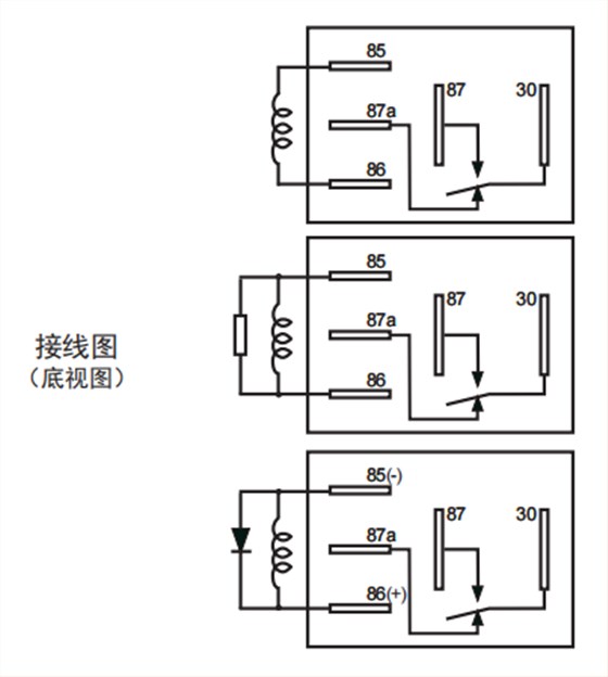 平光镜与继电器与原木与冷藏展示柜线路图对比