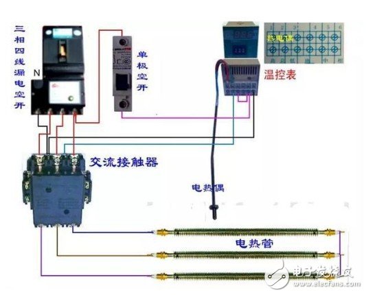 塑料吸塑机与热电阻接线图三根线怎么接