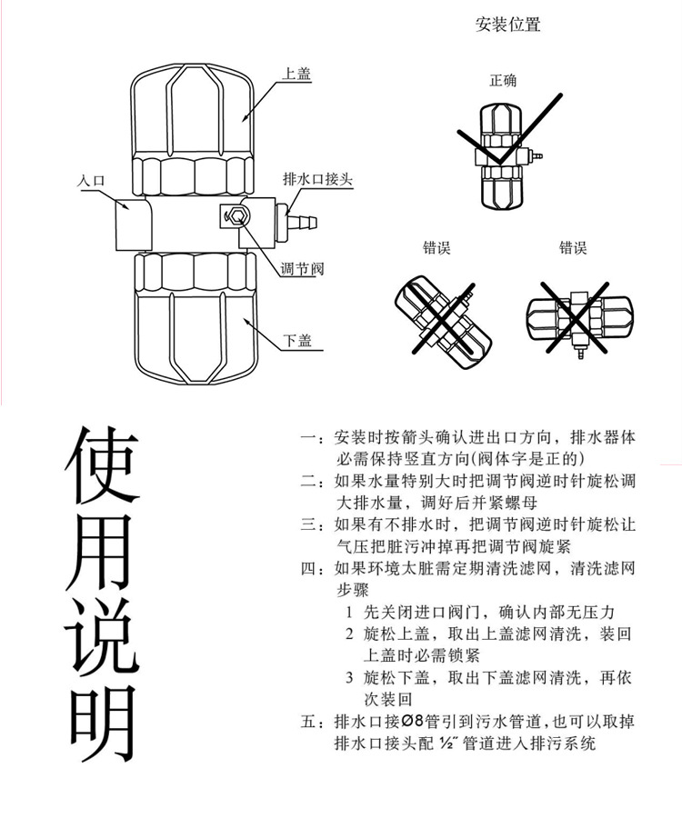 其它配件与净水机水罐排气阀的作用