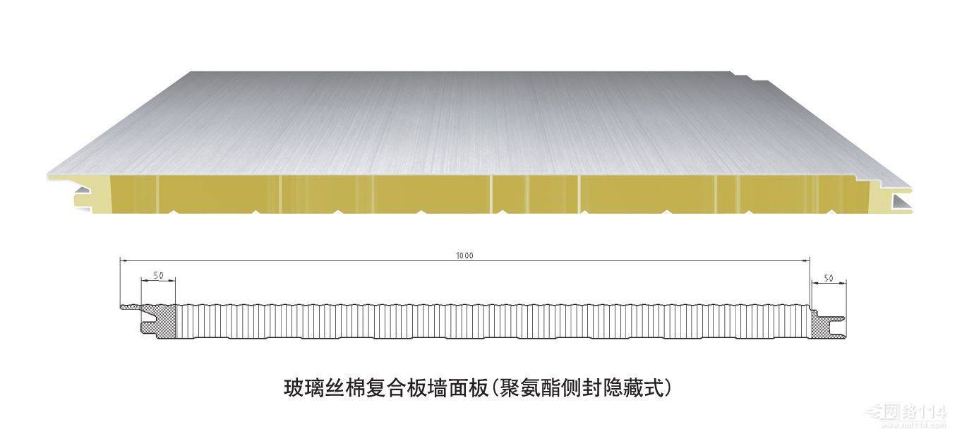 麻纺类纱线与聚氨酯封边玻璃丝屋面板