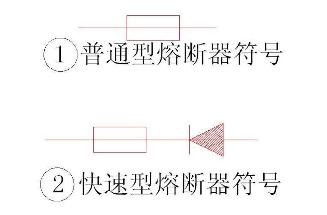 探伤仪与低压熔断器的符号