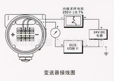 喷涂设备与差压变送器的接线