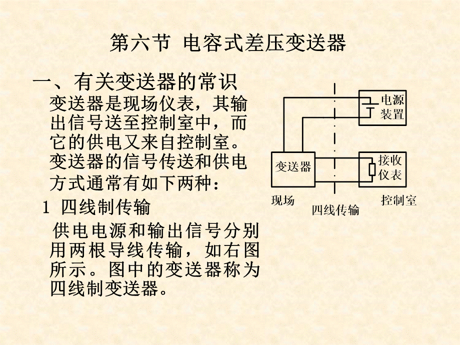 墙壁开关与差压变送器工作原理ppt