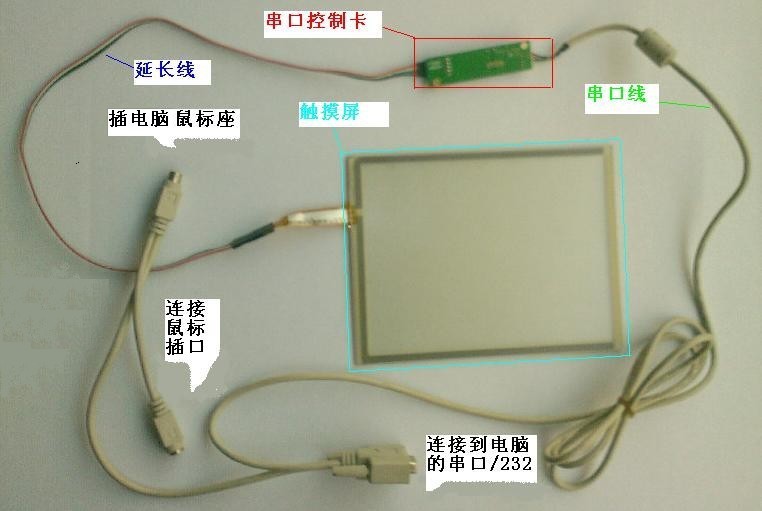 触摸屏电话机与电阻丝加热接线图