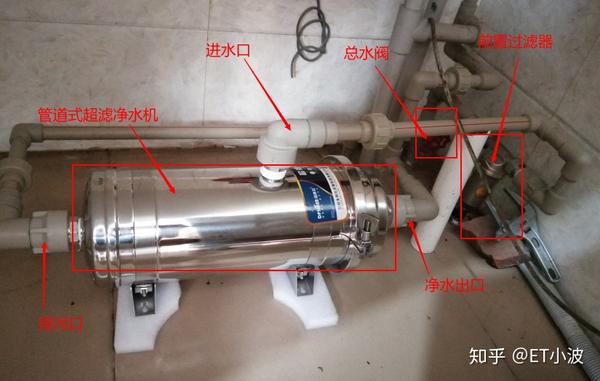 管道系统与发热芯与净水器逆止阀的安装方法图片