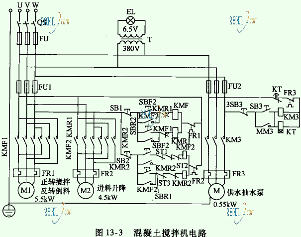 混凝土搅拌机械与电阻测量仪设计电路