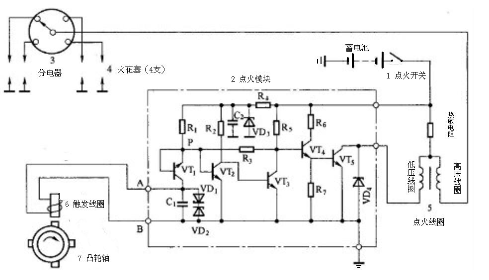 一汽与打火机发电原理图图解