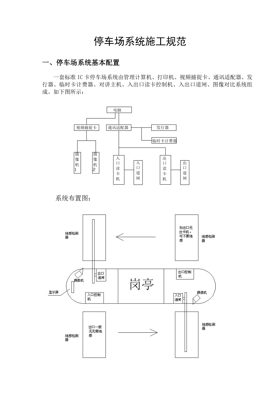 发泡设备与智能停车场施工方案