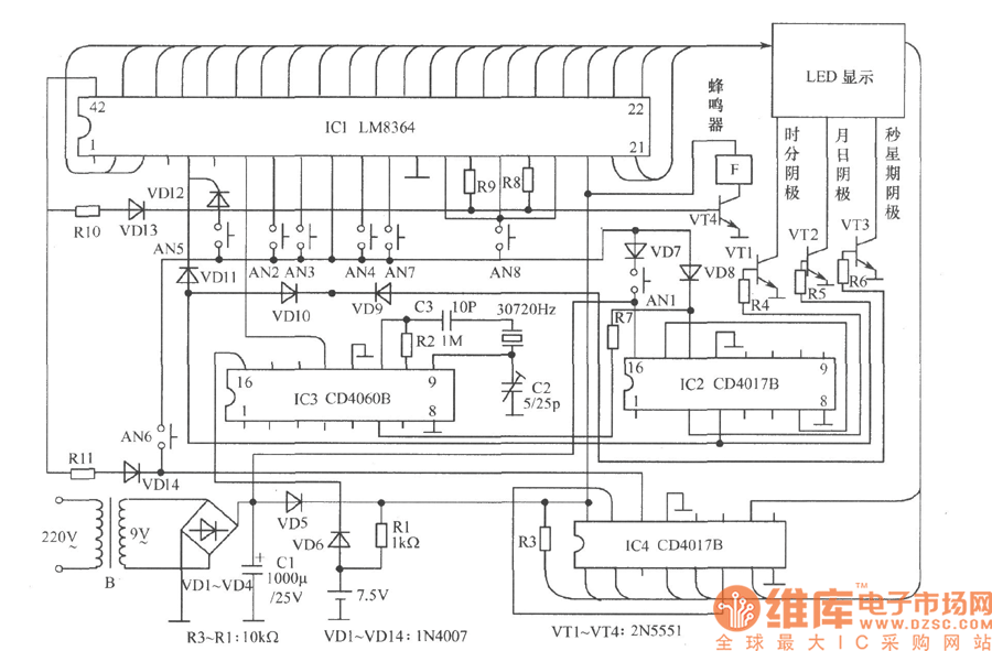 电子仪器 /仪表与led广告牌电源电路原理图