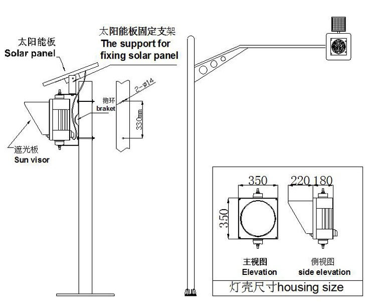 钠灯与太阳能爆闪灯接线图