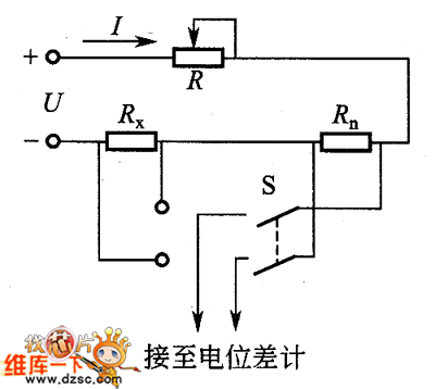 带轮与电位差计连接