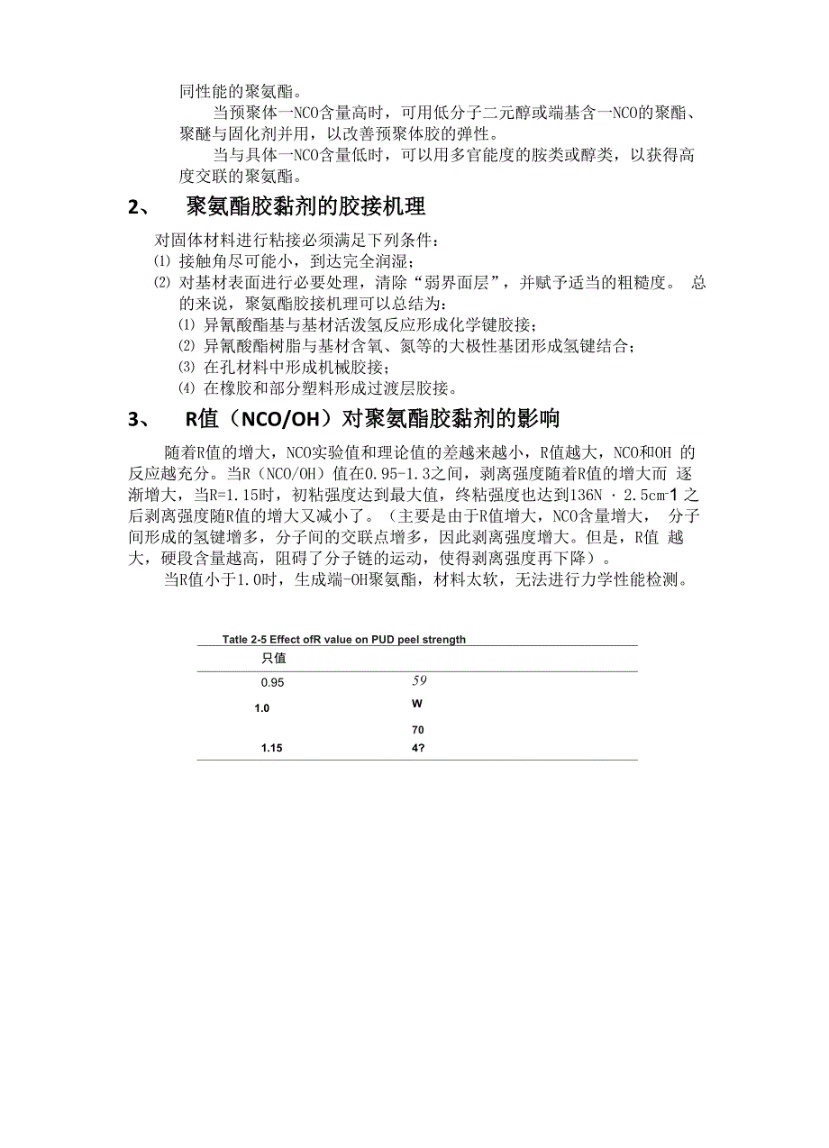 其它胶粘剂与醚型聚氨酯橡胶