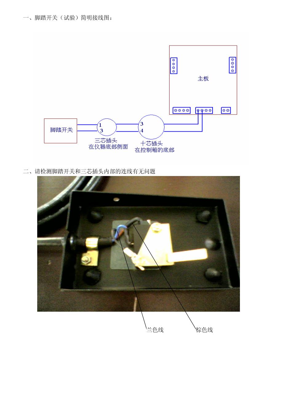 脚踏开关与光缆插头怎么与光缆连接在一起