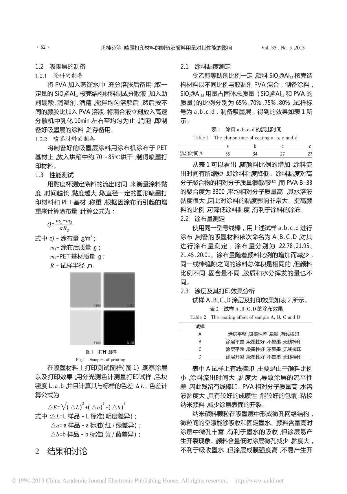 图像打印机与增稠剂特性实验