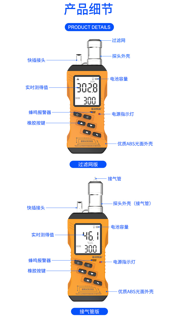 椰树灯与泵式气体检测仪