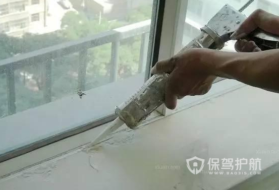 空调配件与玻璃密封胶施工方法