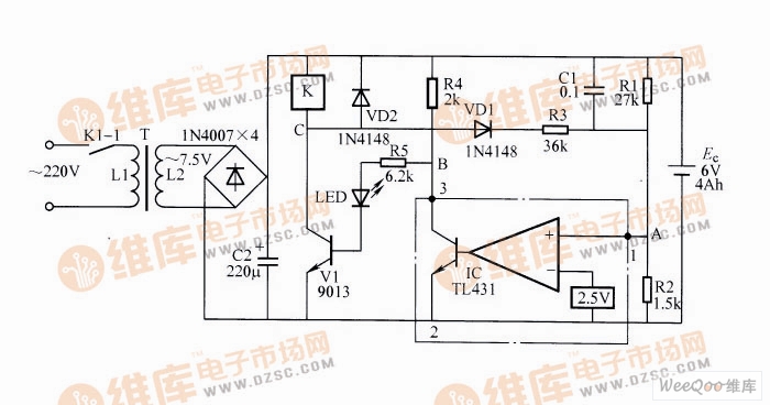 应急充电器与场效应管做开关电路图(两款电路图分享)