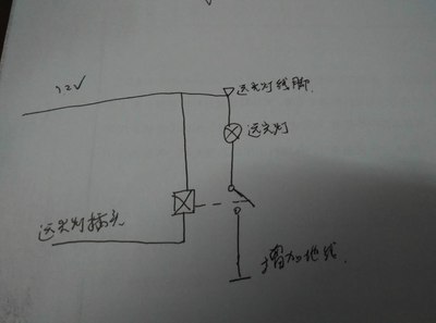 大理石与灯和继电器串联